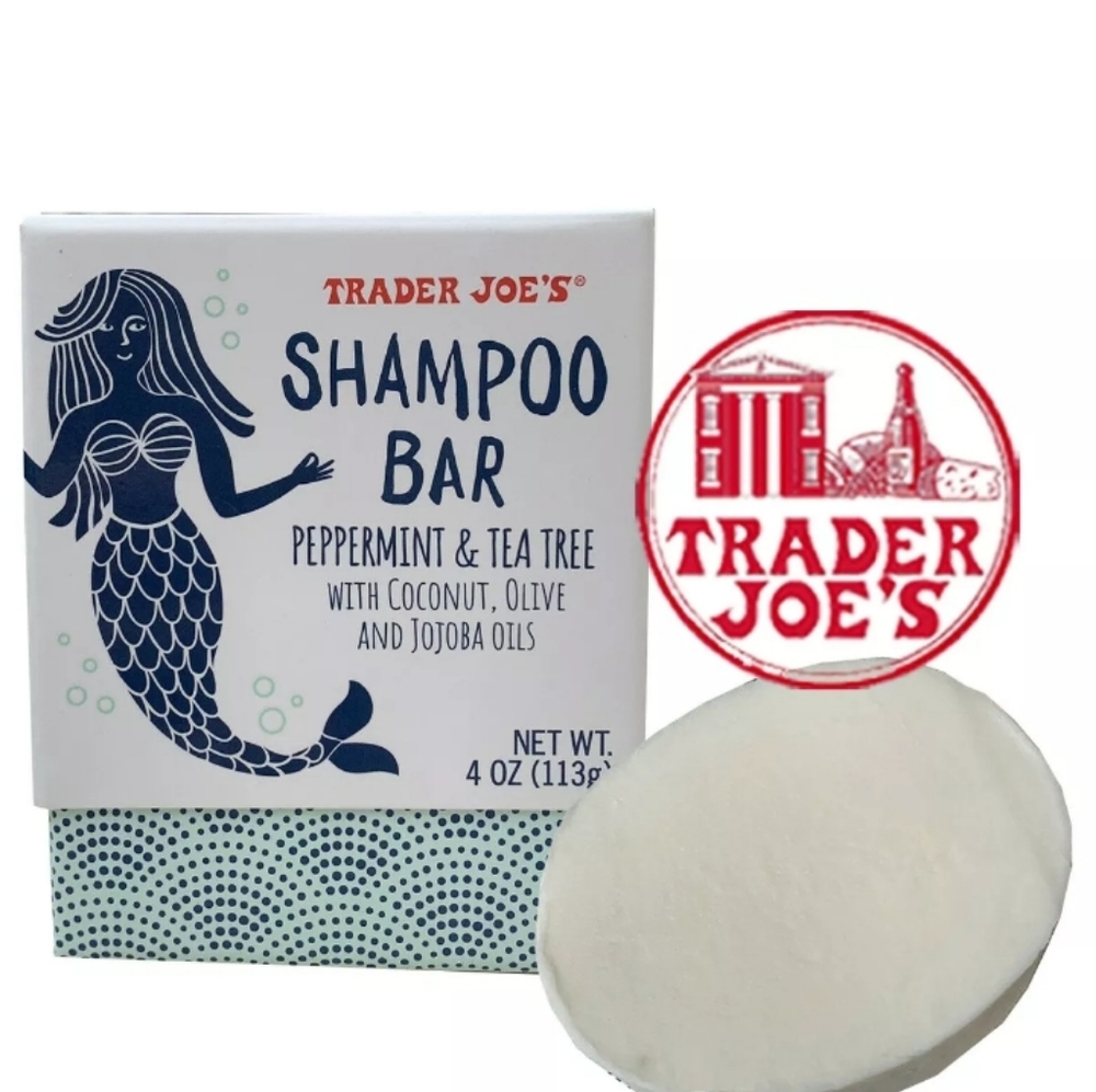 Trader Joe’s Shampoo Bar - 4 Oz  Peppermint & Tea
